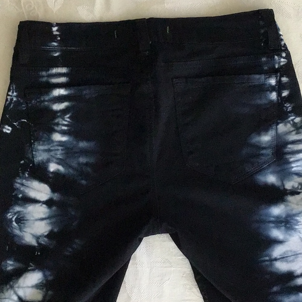 SALE J BRAND BLACK & WHITE TIE DYE SKINNY w/ STRETCH - Picture 7 of 11